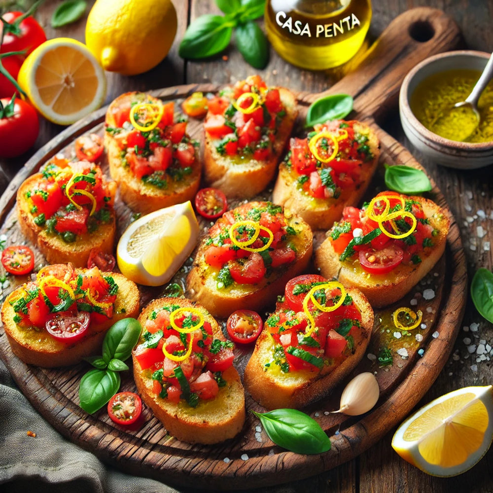 Rafaella's Lennon Lemon-Infused Bruschetta